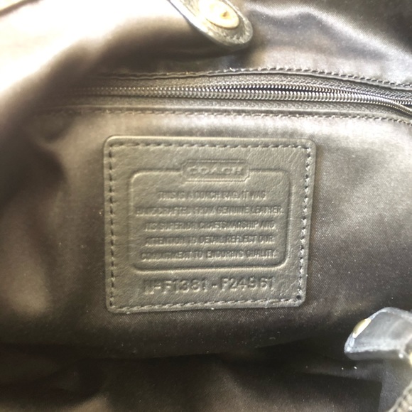 Black Coach Leather Handbag - Picture 7 of 7